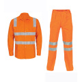 High visibility work suits for industrial workers
